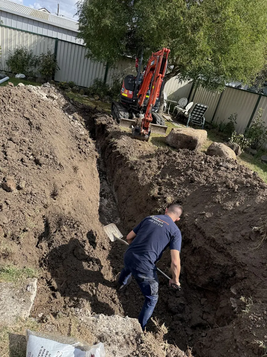 Plumber at work, Chadstone